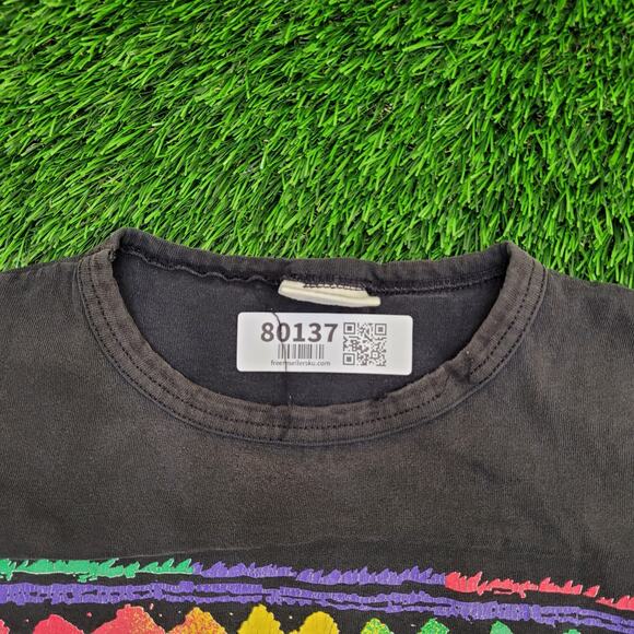 Vintage 90s OZZY Australia Surf Shirt M/L 21x27 Faded Black - Picture 9 of 12